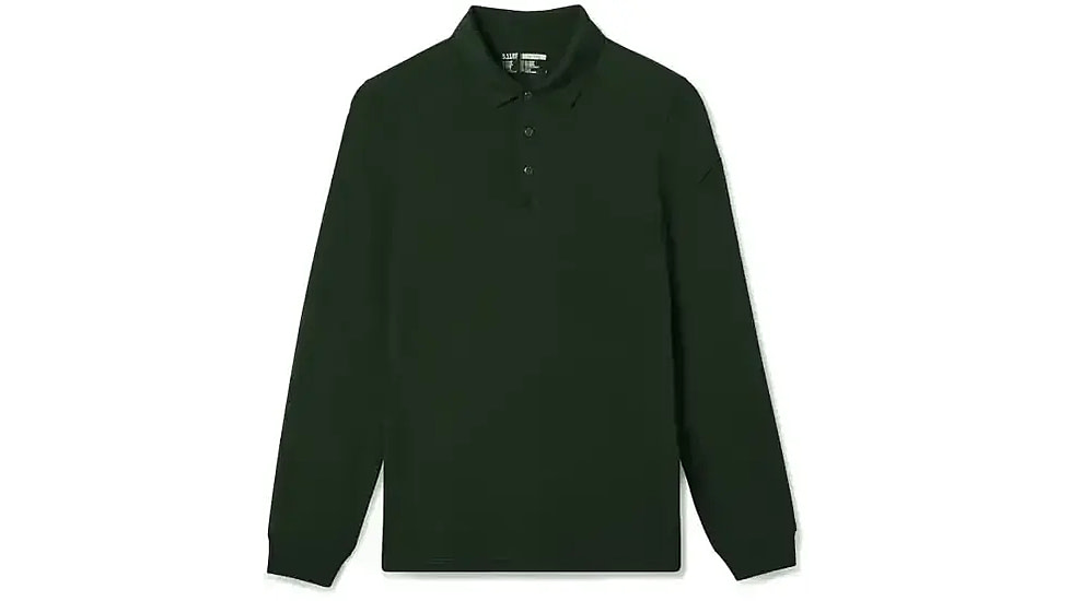 5.11 Tactical Helios Long Sleeve Polo Shirt - Men's, Regular, LE Green, Large, 42022-860-L-R