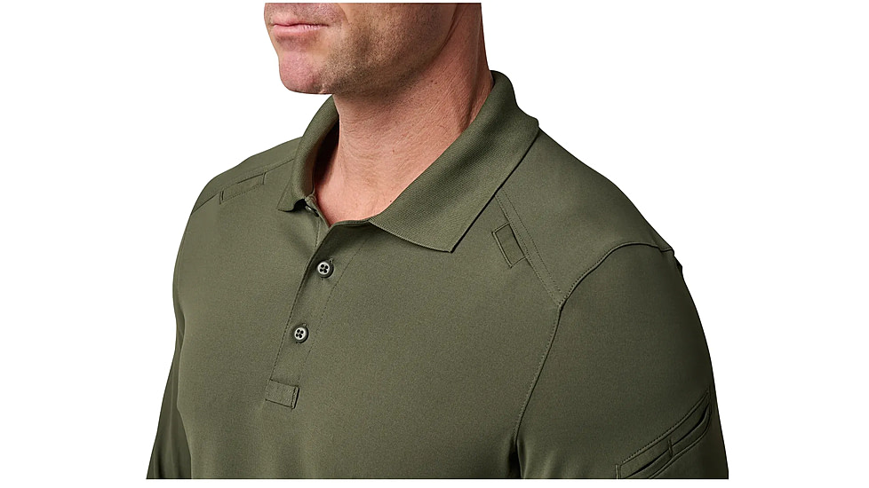 5.11 Tactical Helios Long Sleeve Polo Shirt - Men's, Rergular, TDU Green, 3XL, 42022-190-3XL-R