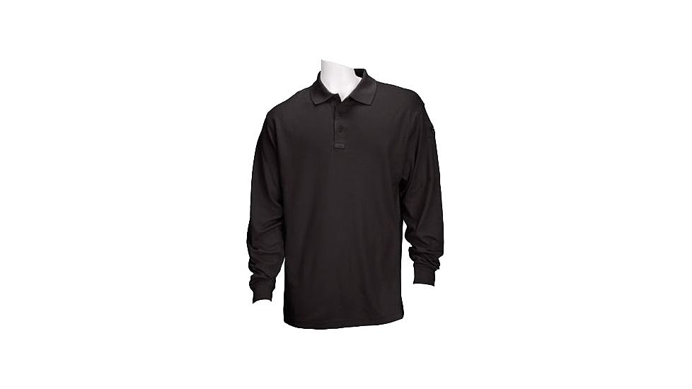 5.11 Tactical Performance Long Sleeve Polo - Men's, 3XL, Regular, Black, 72049-019-3XL
