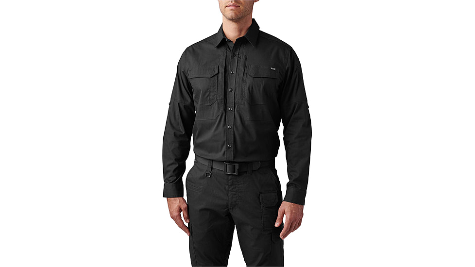 5.11 Tactical ABR Pro Shirt Long Sleeve - Men's, Black, Large, Regular, 72543ABR-019-L-R