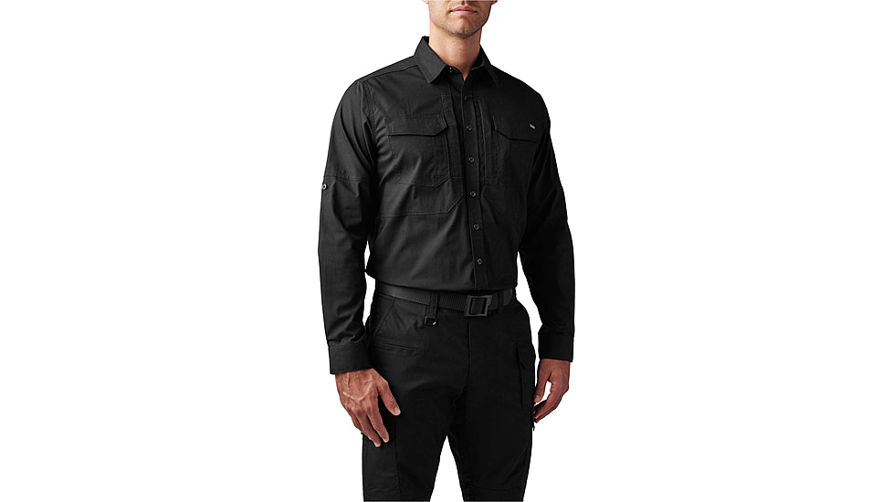5.11 Tactical ABR Pro Shirt Long Sleeve - Men's, Black, Large, Regular, 72543ABR-019-L-R