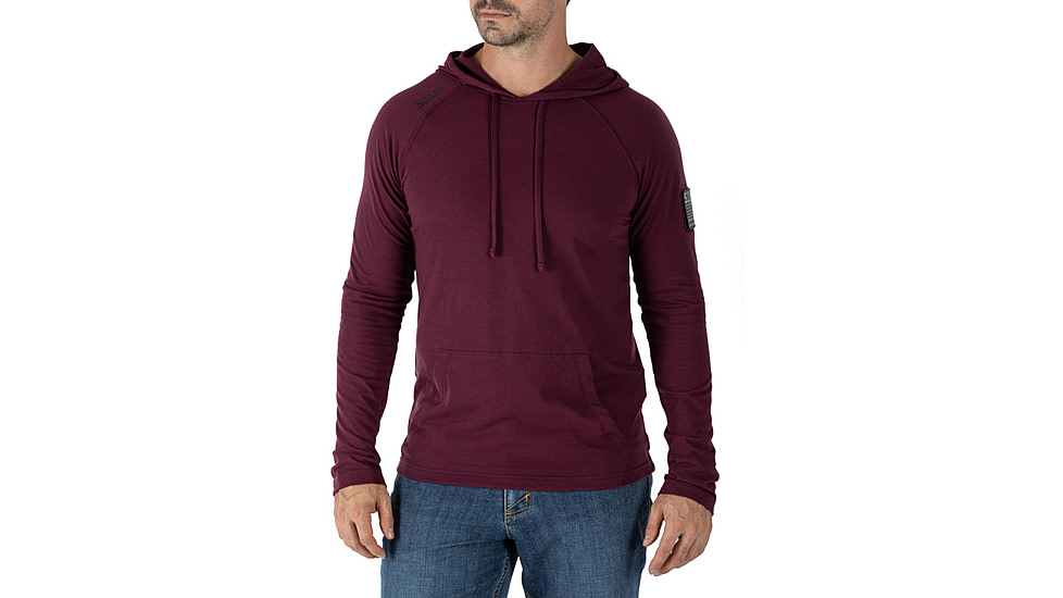 5.11 Tactical Cruiser Performance Long Sleeve Hoodie - Mens, Fig, Extra Large, 72139-560-XL