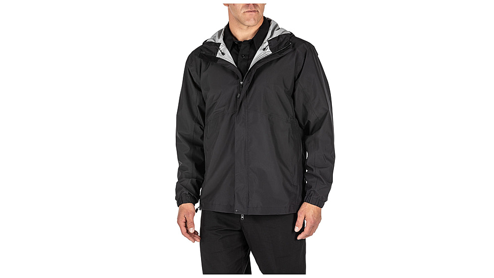 5.11 Tactical Duty Rain Shell Jacket - Mens, Black, 2XL, 48353ABR-019-2XL