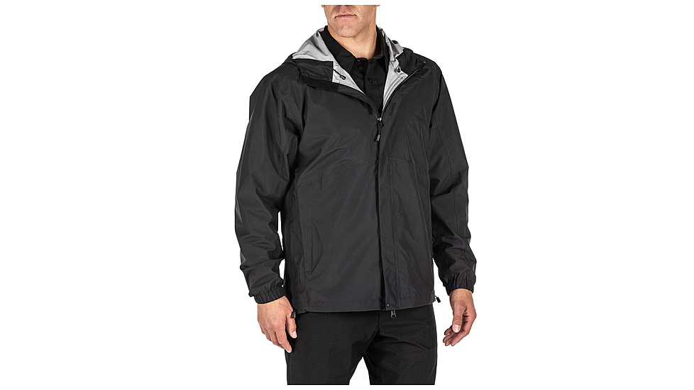 5.11 Tactical Duty Rain Shell Jacket - Mens, Black, 2XL, 48353ABR-019-2XL