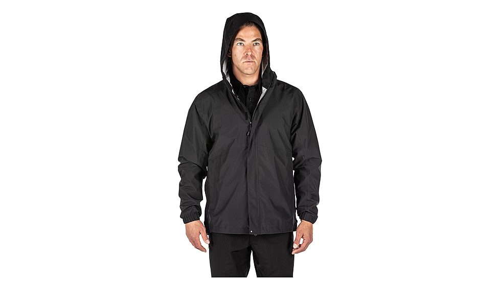 5.11 Tactical Duty Rain Shell Jacket - Mens, Black, 2XL, 48353ABR-019-2XL