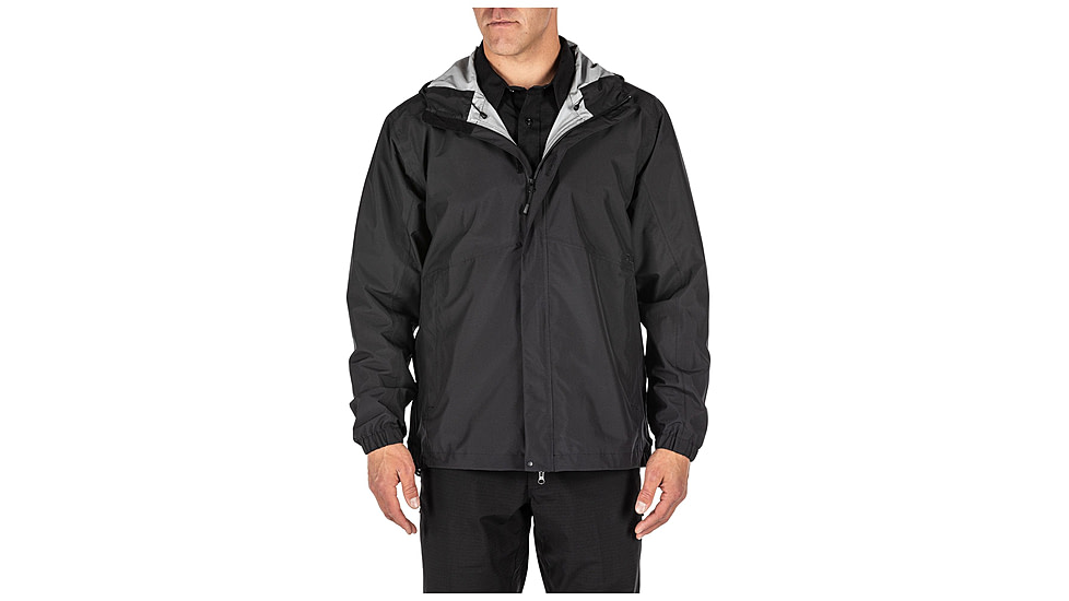 5.11 Tactical Duty Rain Shell Jacket - Mens, Black, 2XL, 48353ABR-019-2XL