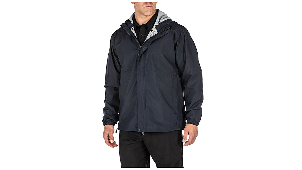 5.11 Tactical Duty Rain Shell Jacket - Mens, Dark Navy, 2XL, 48353ABR-724-2XL