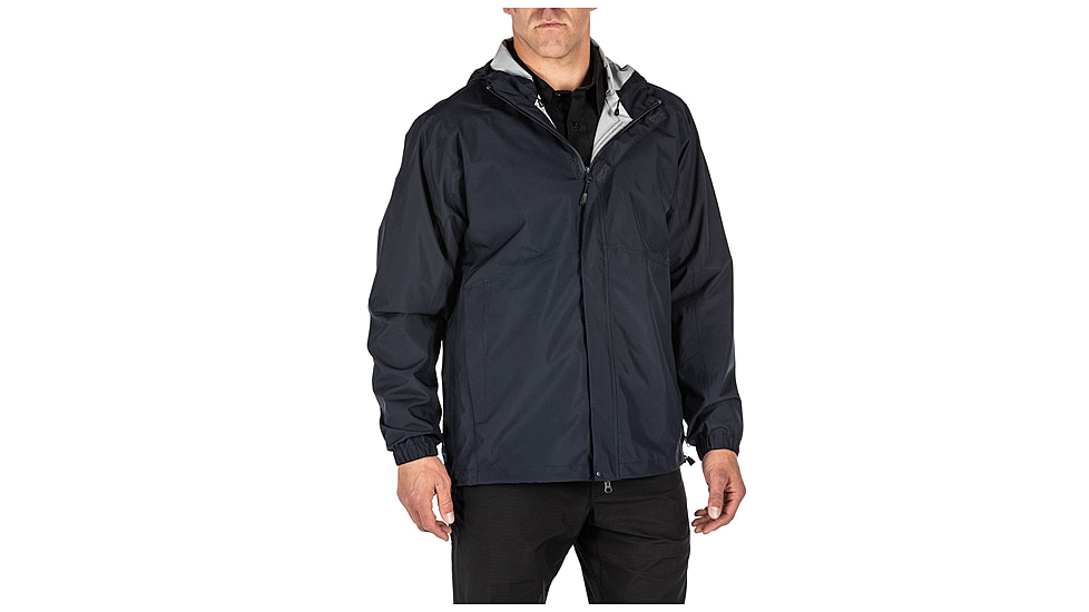 5.11 Tactical Duty Rain Shell Jacket - Mens, Dark Navy, 2XL, 48353ABR-724-2XL
