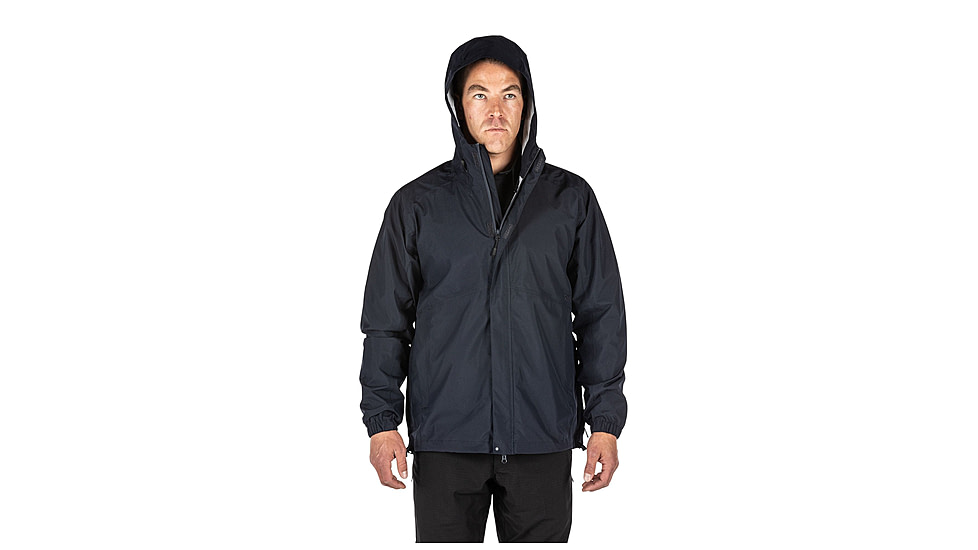 5.11 Tactical Duty Rain Shell Jacket - Mens, Dark Navy, 2XL, 48353ABR-724-2XL