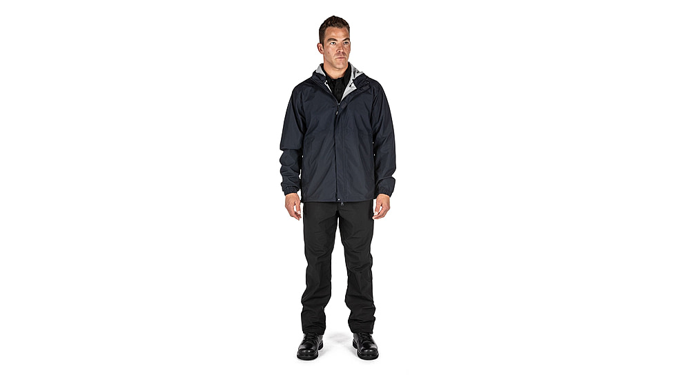 5.11 Tactical Duty Rain Shell Jacket - Mens, Dark Navy, 2XL, 48353ABR-724-2XL