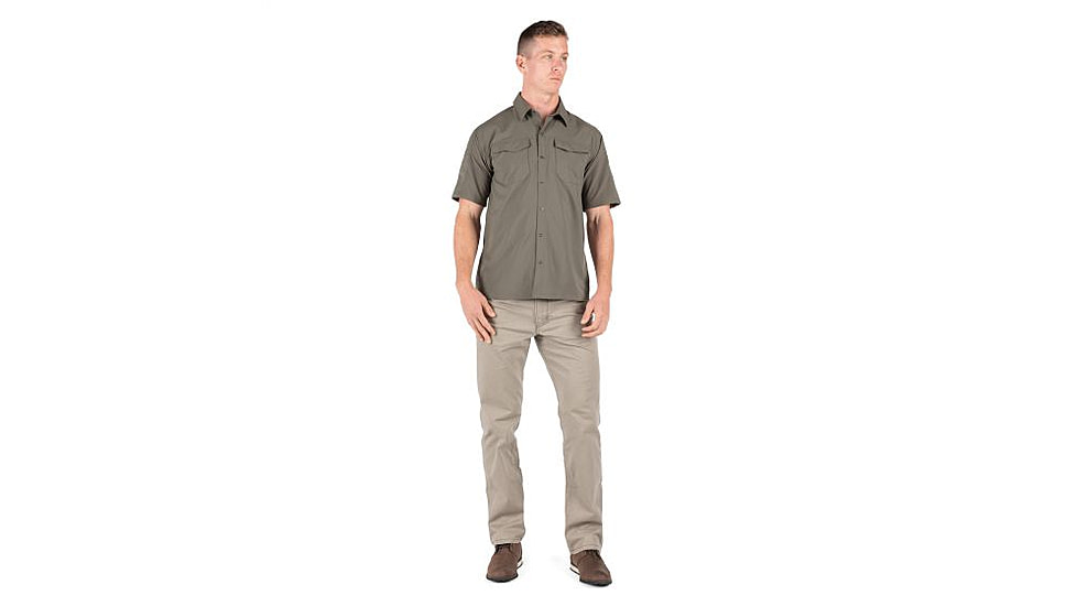 5.11 Tactical Freedom Flex Woven Short Sleeve Shirt - Men's, Ranger Green, 2XL, 71340-186-2XL