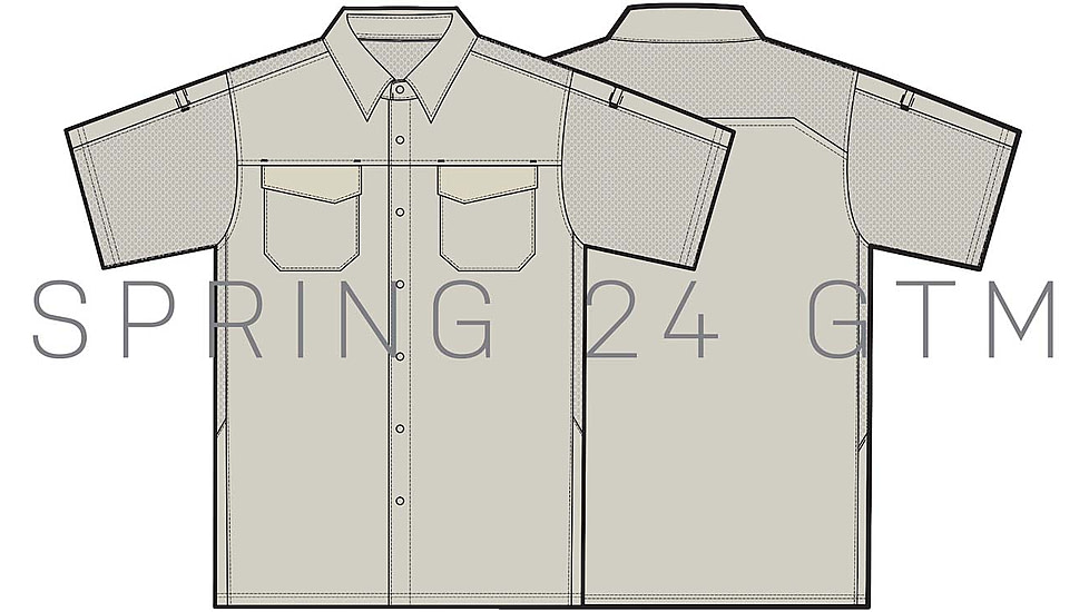 5.11 Tactical Freedom Flex Short Sleeve Shirt - Men's, Silver Birch, 2XL, 71340-1000-2XL