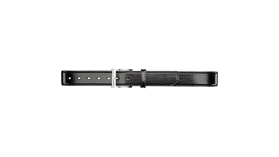 5.11 Tactical 1.5in Leather Casual Belt, Plain - Men's, Black, S, 59501-019-S