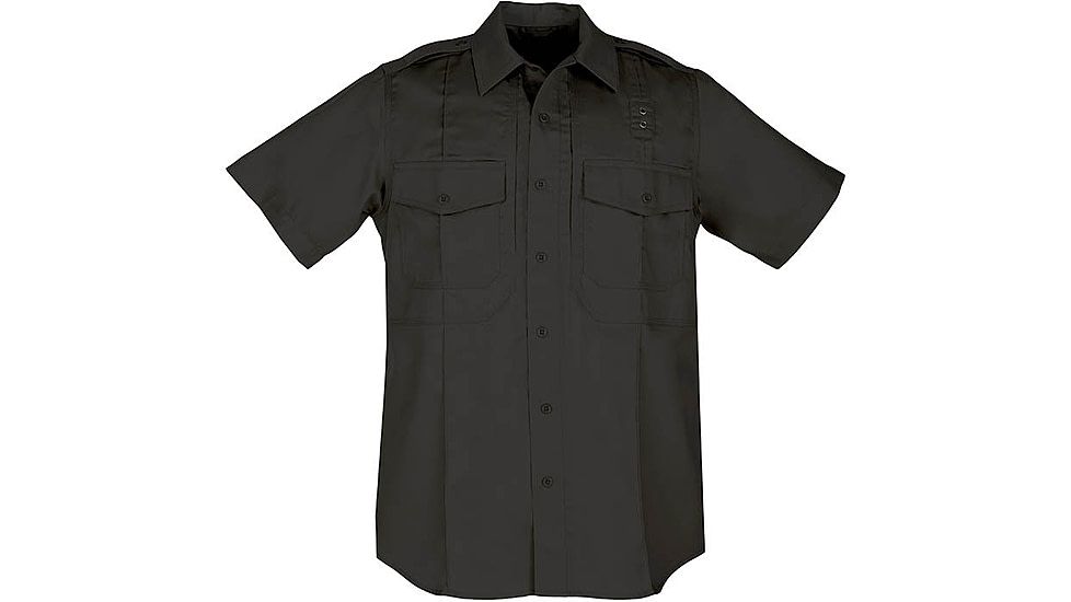 5.11 Tactical PDU Short Sleeve Twill Class B Shirt - Men's, Black, LR, 71177-019-L-R