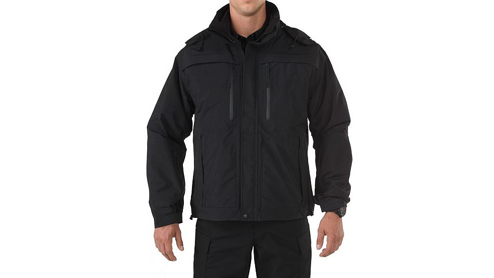 5.11 Tactical Valiant Duty Jacket - Mens, Black, LT, 48153TABR-019-L-T