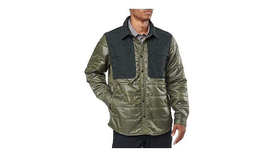 5.11 Tactical Peninsula Insulator Shirt Jacket, Moss Heather - 72123-276-XS