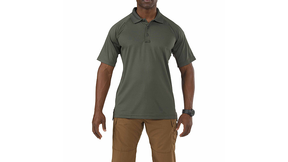 5.11 Tactical Performance Short Sleeve Polo - Men's, 4XL, Tall, TDU Green, 71049T-190-4XL