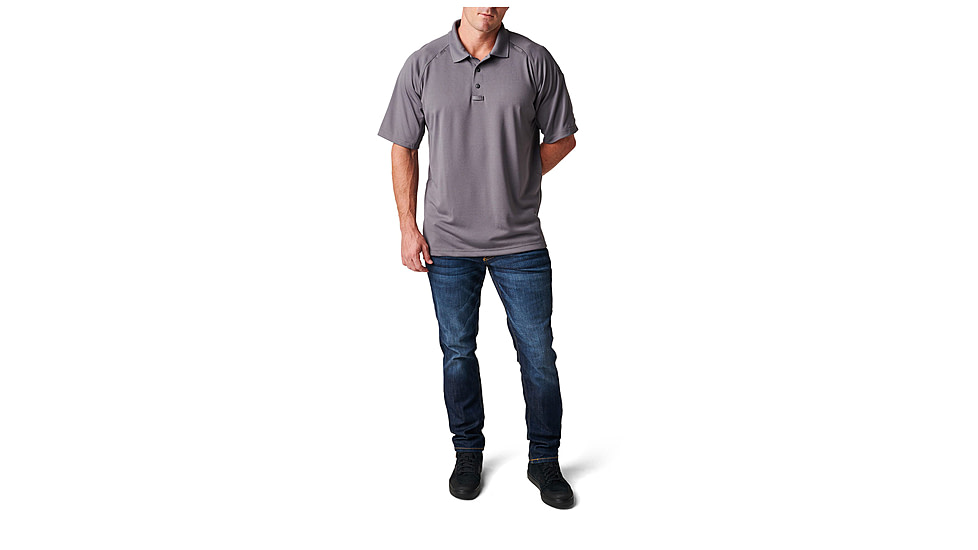5.11 Tactical Performance S/S Polo - Mens, Storm, 2XL, 710490922XL