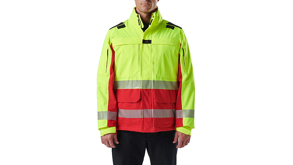 5.11 Tactical Responder Hi-Vis Parka 2.0 - Mens, Range Red, Large, 48379-477-L