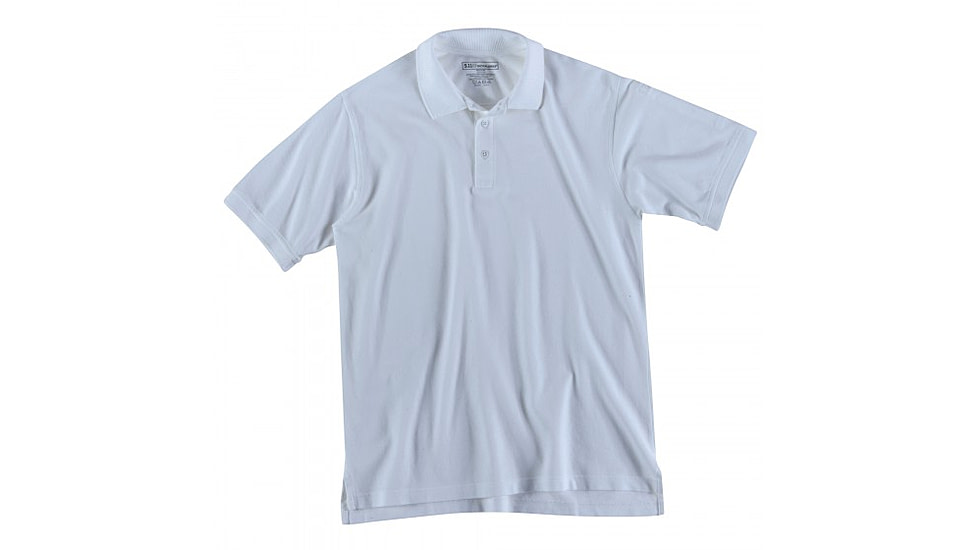 5.11 Tactical UTILITY S/S POLO - Men's, White, L, 41180-010-L