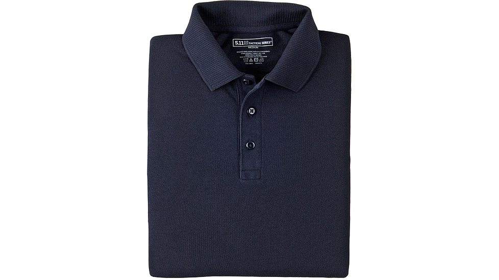 5.11 Tactical Short Sleeve Utility Polo Shirt, Tall - Men's, Black, XL, 41180T-019-XL