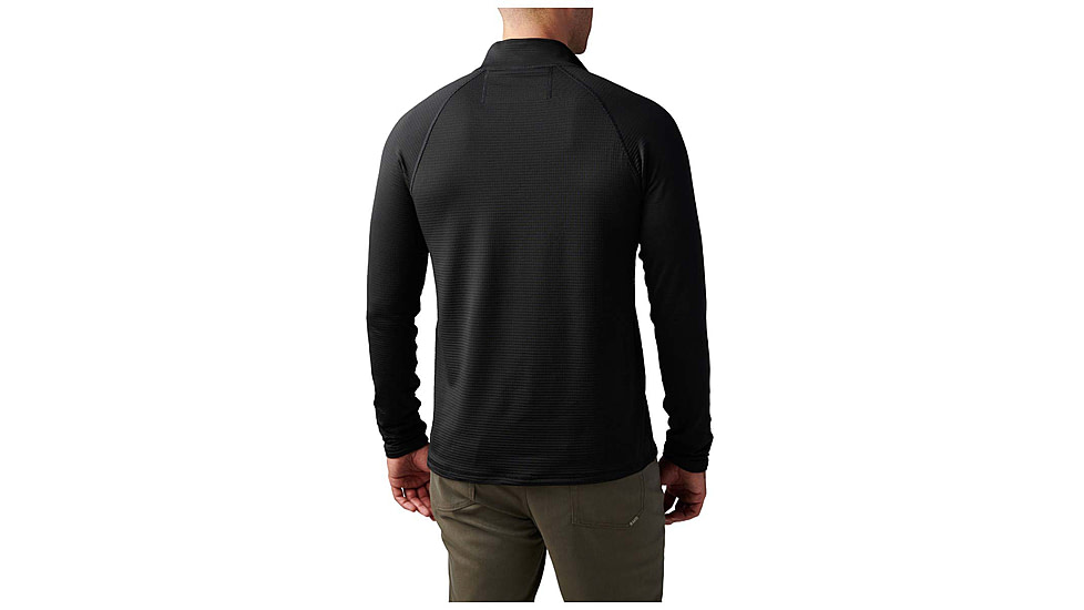 5.11 Tactical Stratos 1/4 Zip Shirt - Mens, Black, 2XL, 72235-019-2XL