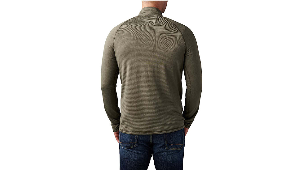 5.11 Tactical Stratos 1/4 Zip Shirt - Mens, Ranger Green, M, 72235-186-M