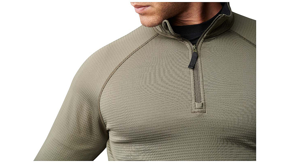 5.11 Tactical Stratos 1/4 Zip Shirt - Mens, Ranger Green, M, 72235-186-M