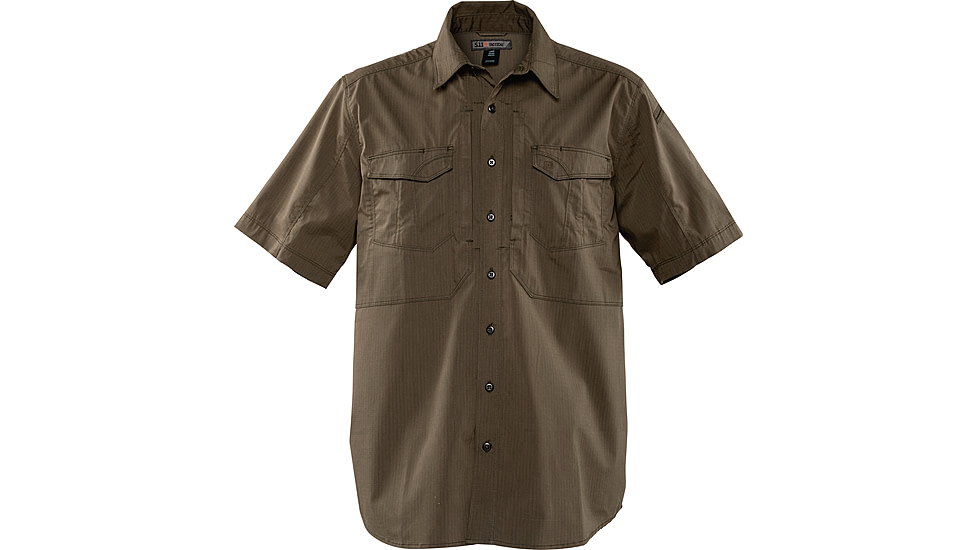 5.11 Tactical Stryke Shirt S/S - Mens, Tundra, L, 71354ABR-192-L