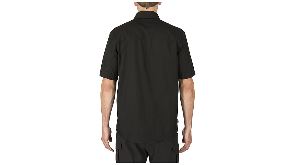 5.11 Tactical Stryke Shirt S/S - Mens, Black, L, 71354ABR-019-L