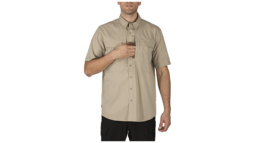 5.11 Tactical Stryke Shirt S/S - Mens, Khaki, 2XL, 71354ABR-055-2XL