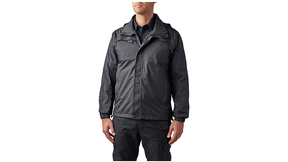 5.11 Tactical Tac-Dry Rainshell 2.0 Jacket - Mens, Black, 3XL, 48372-019-3XL