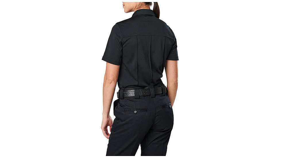 5.11 Tactical Womens Class A Uniform Short Sleeve Polo, Midnight Navy - 61328-750-M