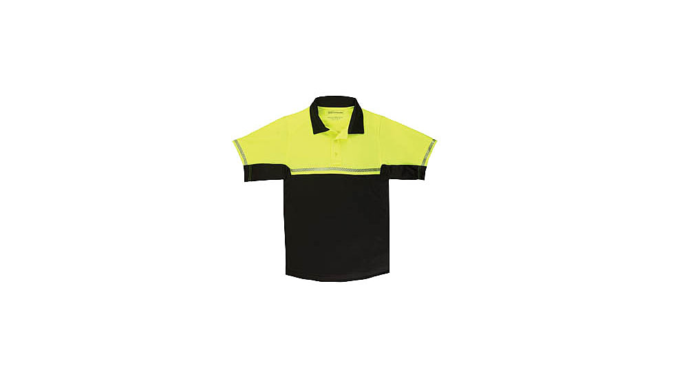 5.11 Tactical Bike Patrol Short Sleeve Polo - Men's, High Vis Yellow, 3XL, 71322-320-3XL
