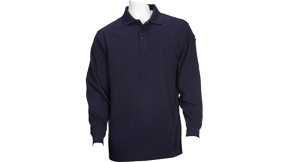 5.11 Tactical Performance Long Sleeve Polo - Men's, Large, Regular, Dark Navy, 72049-724-L