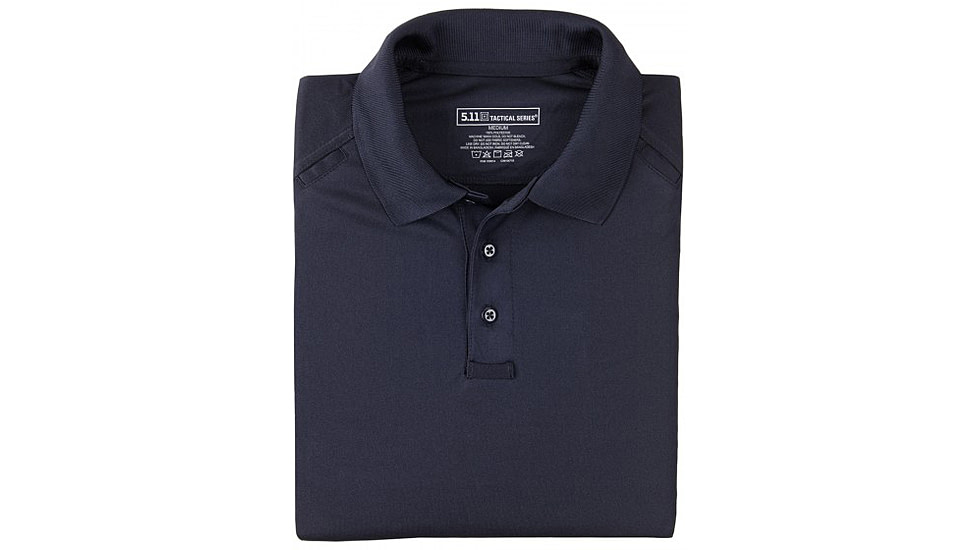 5.11 Tactical Performance Long Sleeve Polo - Men's, 3XL, Tall, Dark Navy, 72049T-724-3XL