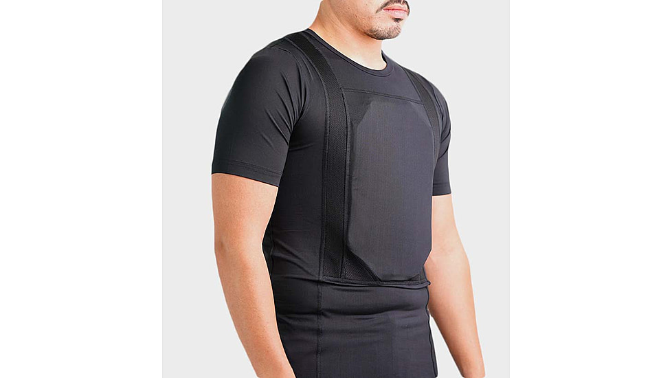 Ace Link Armor Concealed Armor T-Shirt Apex - Mens, Black, Large, B-CR-TSH-BLK-3-L
