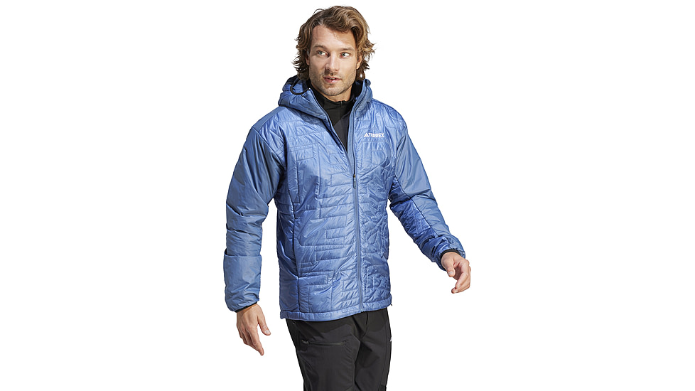 Adidas Terrex Xperior Varilite PrimaLoft Hooded Jacket - Mens, Wonder Steel, Extra Large, IB4232-XL