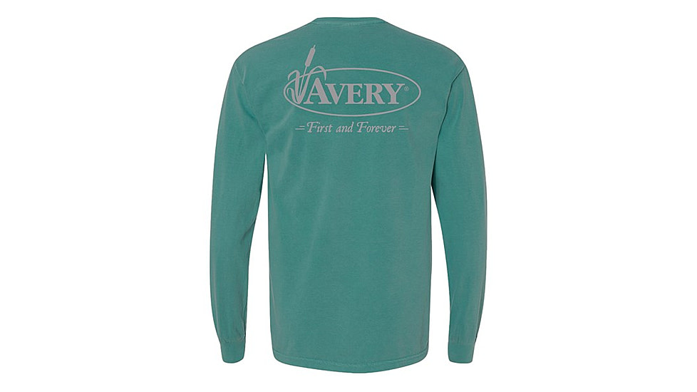 Avery Outdoors Avery Signature Long Sleeve Tee - Men's, Sea Foam, XL 43238