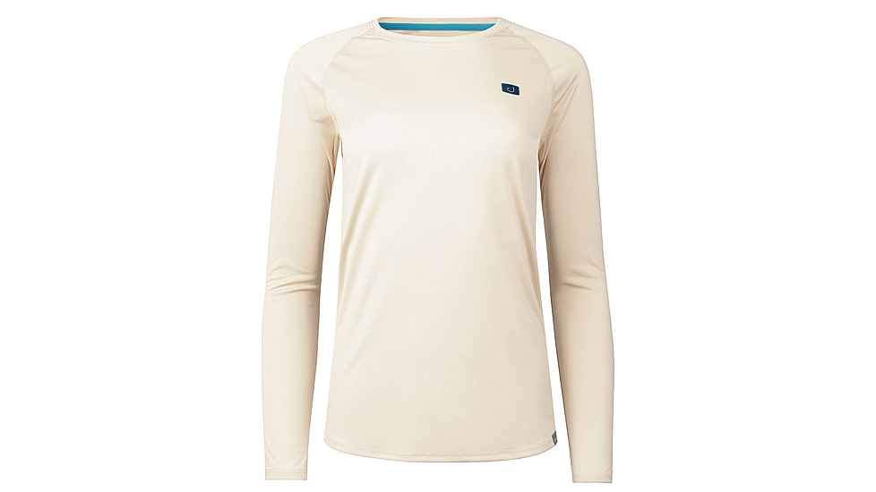AVID Sportswear Islamorada Icon Avidry Long Sleeve Shirt - Womens, Bone, Extra Small, WK32406BONXS