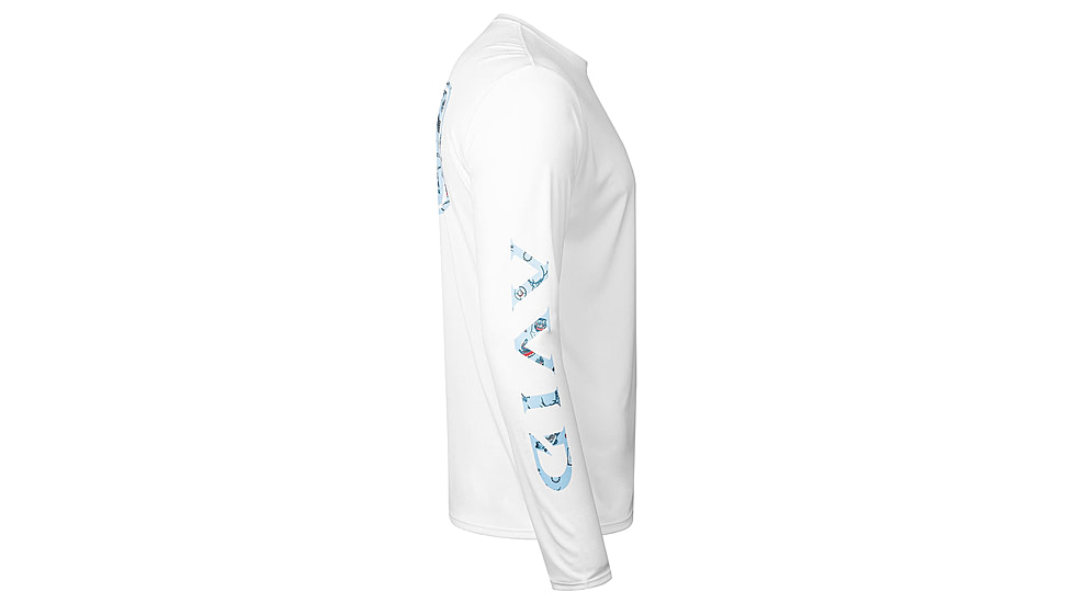 AVID Sportswear Sportsman Icon Avidry Long Sleeve Shirt - Mens, White, Extra Large, MK32432WHTXL