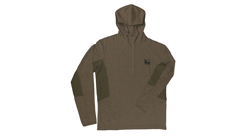 Banded Base Wool Hoodie - Mens, Insulation 230gr, Chocolate, Extra Large, B1050009-CH-XL