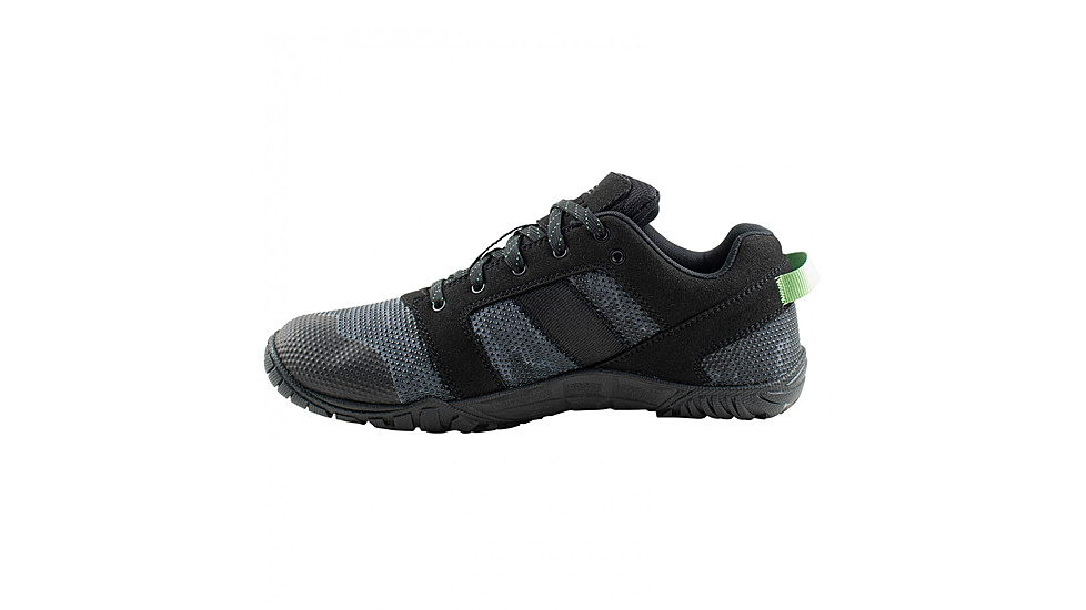 Belleville Low-Cut Mini-Mil Barefoot Activity Shoes w/Camo Superfabric - Mens, Black/Mint Green Accents, 9.5 US/Regular, MM001 095R