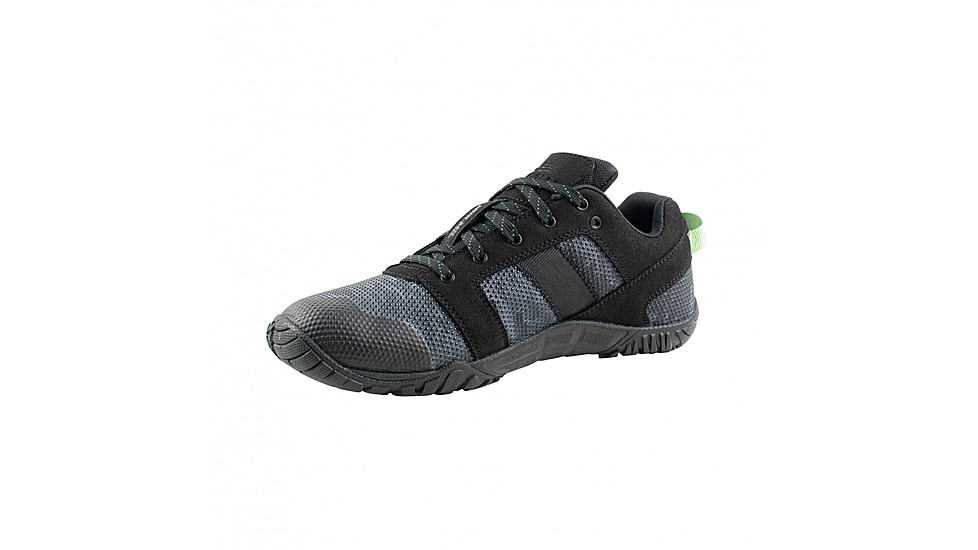 Belleville Low-Cut Mini-Mil Barefoot Activity Shoes w/Camo Superfabric - Mens, Black/Mint Green Accents, 9.5 US/Regular, MM001 095R