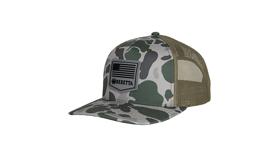 Beretta PM Trucker Hat - Men's, Green Duck Camo, One Size, BC047T1675085X