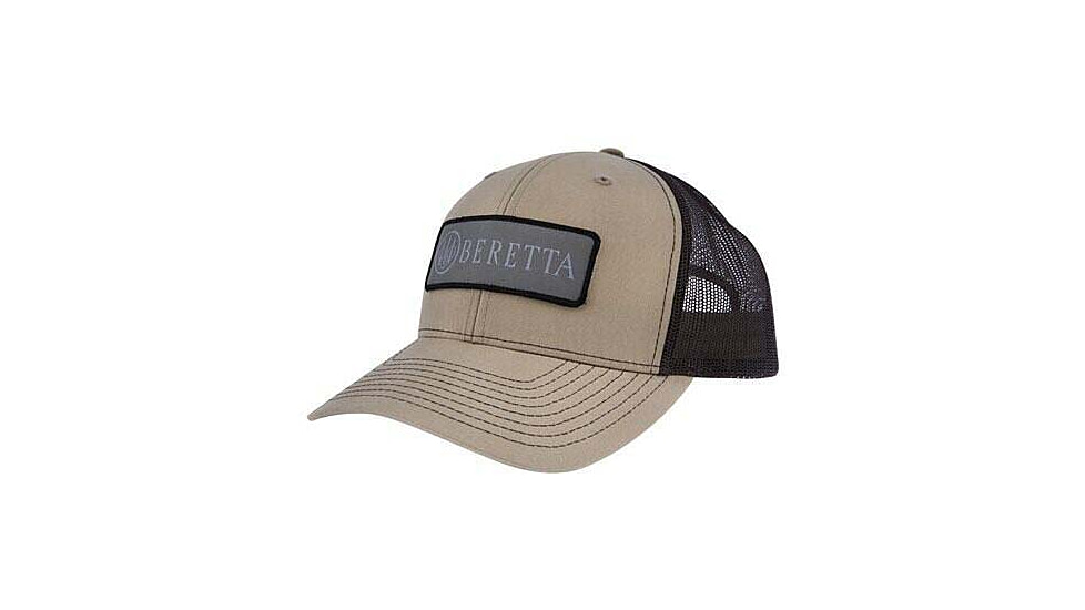 Beretta SDY Trucker Hat - Men's, Khaki And Black, One Size, BC018T167501TU