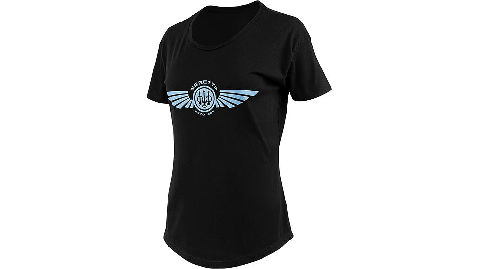 Beretta Dea Wings T-Shirt - Womens, Black, Large, TS110T18900999L