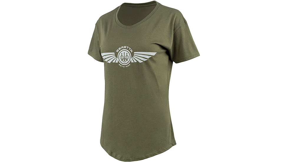 Beretta Dea Wings T-Shirt - Women's, Heather Mil Green, Extra Small, TS110T189007AUXS