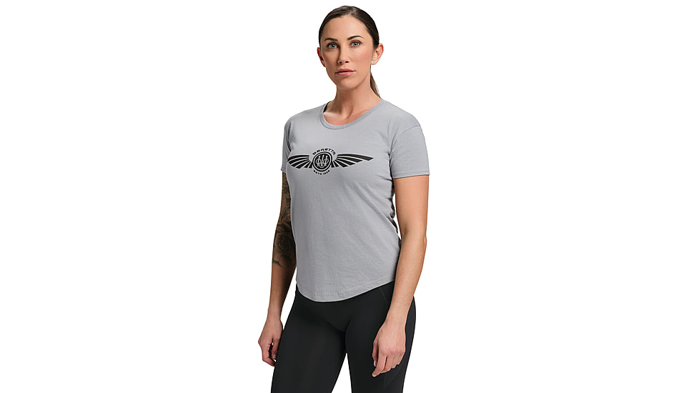 Beretta Dea Wings T-Shirt - Womens, Stone Heather, Small, TS110T1890096BS
