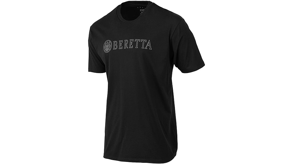 Beretta Hardlines T-Shirt - Mens, Short Sleeve, Black, Medium, TS219T18900999M